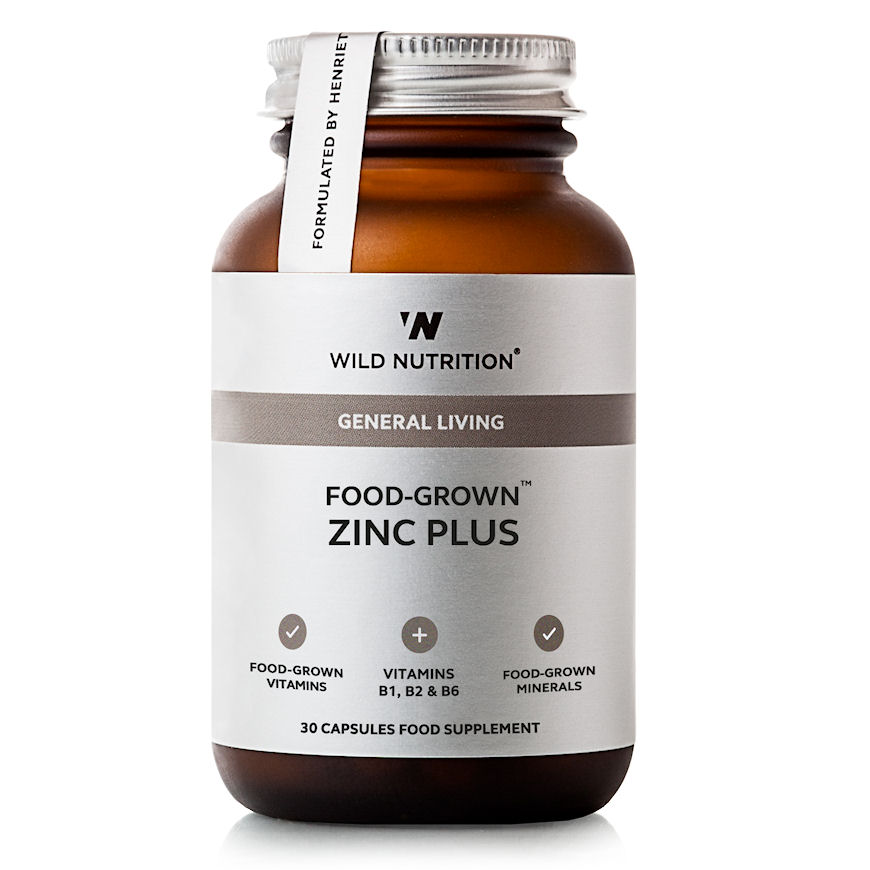Wild Nutrition Food-Grown® Zinc Plus - 30 capsules
